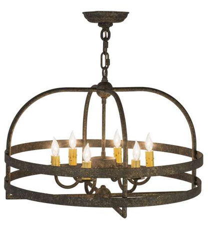 Aldari 6 Light 22" Wide Taper Candle Style Chandelier