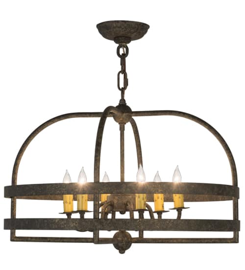Aldari 6 Light 22" Wide Taper Candle Style Chandelier