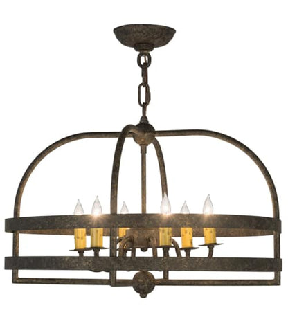Aldari 6 Light 22" Wide Taper Candle Style Chandelier