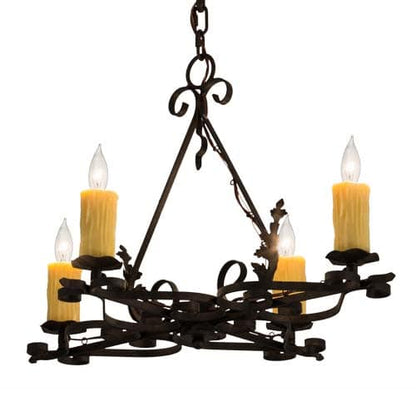 Elianna 4 Light 22" Wide Taper Candle Style Chandelier