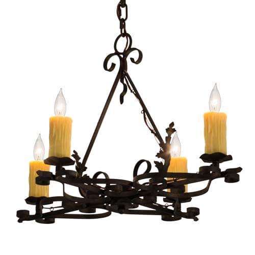 Elianna 4 Light 22" Wide Taper Candle Style Chandelier
