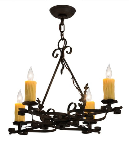 Elianna 4 Light 22" Wide Taper Candle Style Chandelier