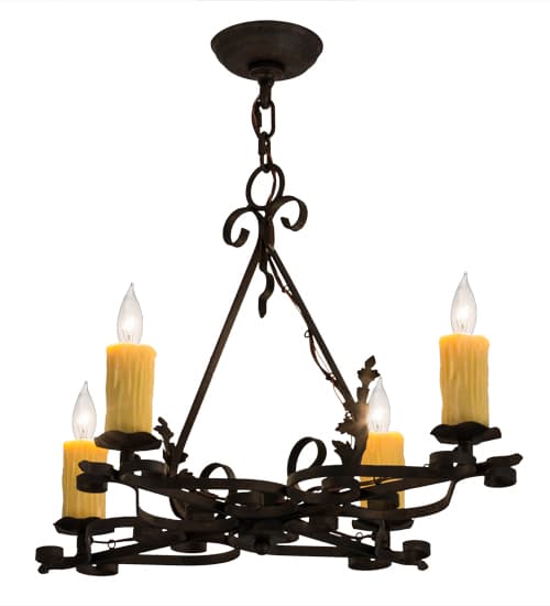 Elianna 4 Light 22" Wide Taper Candle Style Chandelier