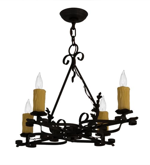 Elianna 4 Light 22" Wide Taper Candle Style Chandelier