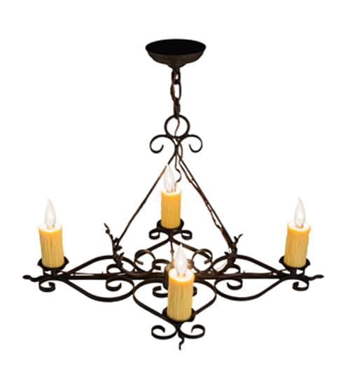 Elianna 4 Light 22" Wide Taper Candle Style Chandelier