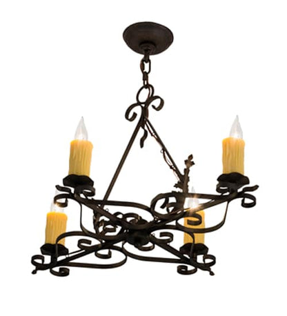 Elianna 4 Light 22" Wide Taper Candle Style Chandelier