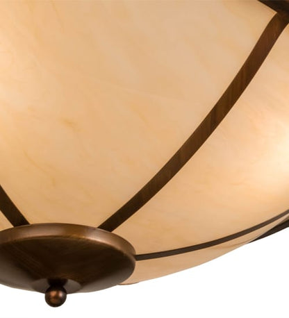 Commerce 4 Light 31" Wide Semi-Flush Bowl Ceiling Fixture - Vintage Copper Finish