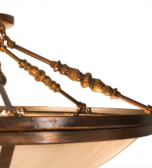 Commerce 4 Light 31" Wide Semi-Flush Bowl Ceiling Fixture - Vintage Copper Finish