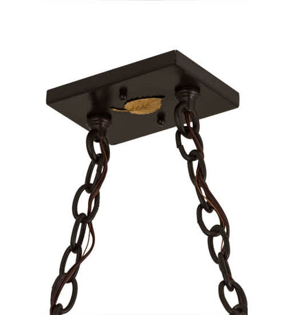 Bear at Lake 6 Light 17" Wide Linear Pendant