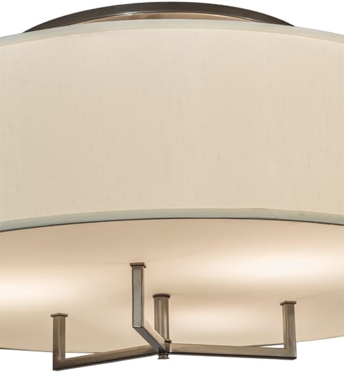 Cilindro 3 Light 30" Wide Flush Mount Drum Ceiling Fixture