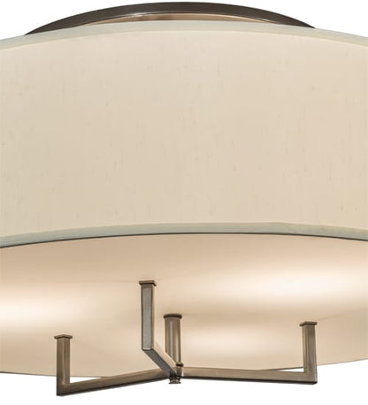 Cilindro 3 Light 30" Wide Flush Mount Drum Ceiling Fixture