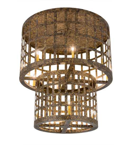 Cilindro Golpe 12 Light 40" Wide Flush Mount Ceiling Fixture