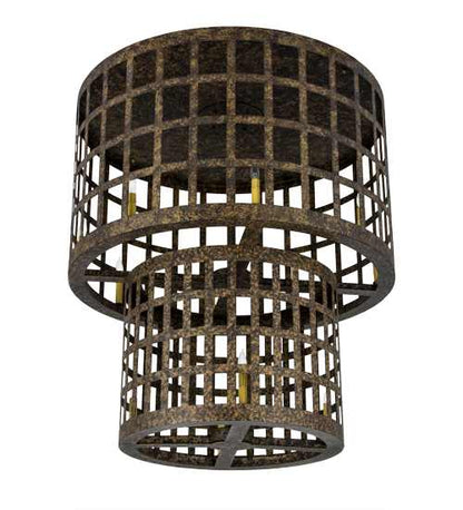 Cilindro Golpe 12 Light 40" Wide Flush Mount Ceiling Fixture