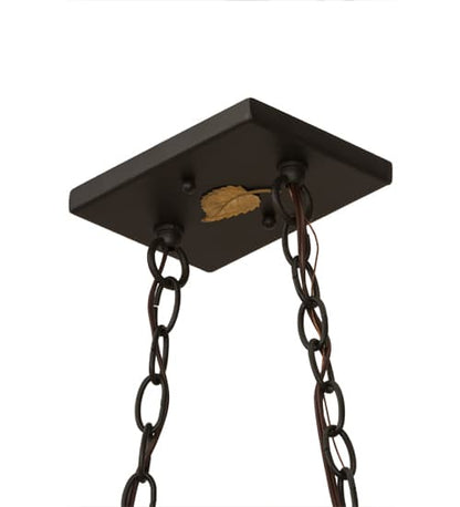 Moose and Black Bear 9 Light 18" Wide Linear Pendant