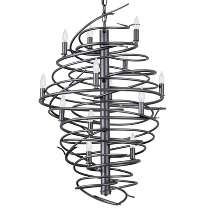 Meyda Tiffany Cyclone 13 Light 24" Wide Taper Candle Style Chandelier