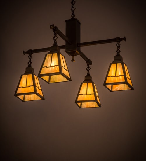 Valley View Mission 4 Light 30" Wide Pendant