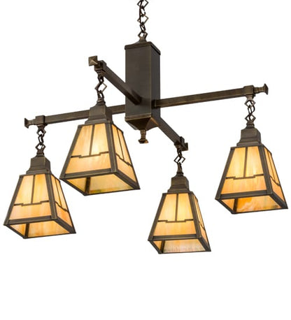 Valley View Mission 4 Light 30" Wide Pendant