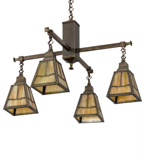 Valley View Mission 4 Light 30" Wide Pendant