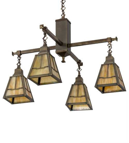 Valley View Mission 4 Light 30" Wide Pendant