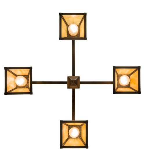 Valley View Mission 4 Light 30" Wide Pendant