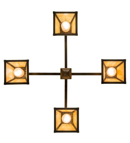 Valley View Mission 4 Light 30" Wide Pendant