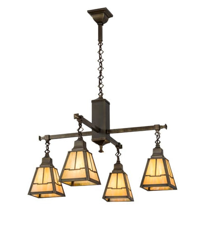 Valley View Mission 4 Light 30" Wide Pendant