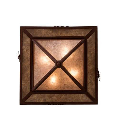 Wildlife at Pine Lake 4 Light 33" Wide Semi-Flush Ceiling Fixture