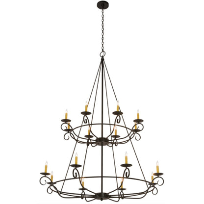Meyda Tiffany Estrella 16 Light 54" Wide Taper Candle Style Chandelier