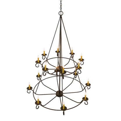 Meyda Tiffany Estrella 16 Light 54" Wide Taper Candle Style Chandelier