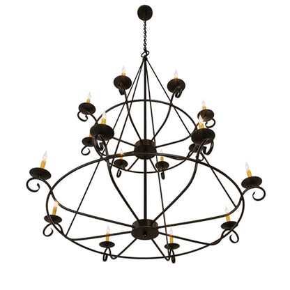 Meyda Tiffany Estrella 16 Light 54" Wide Taper Candle Style Chandelier