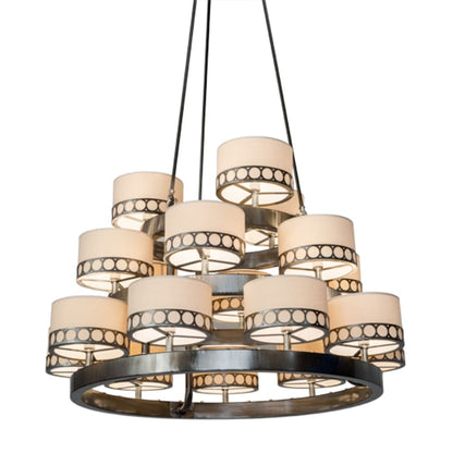 Meyda Tiffany Cilindro 18 Light 50" Wide Ring Chandelier