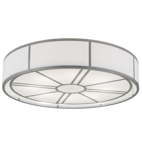 Cilindro Milwaukee 8 Light 72" Wide Semi-Flush Drum Ceiling Fixture