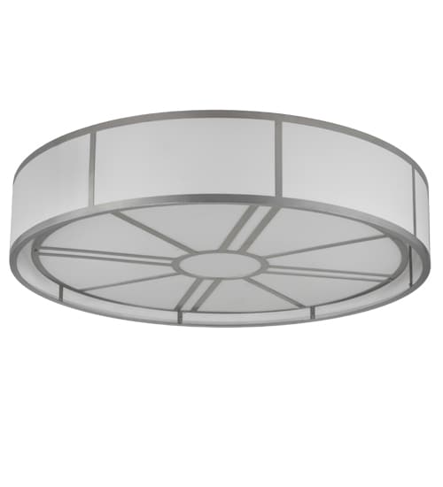 Cilindro Milwaukee 8 Light 72" Wide Semi-Flush Drum Ceiling Fixture
