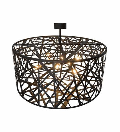 Birds Nest 8 Light 54" Wide Semi-Flush Drum Ceiling Fixture
