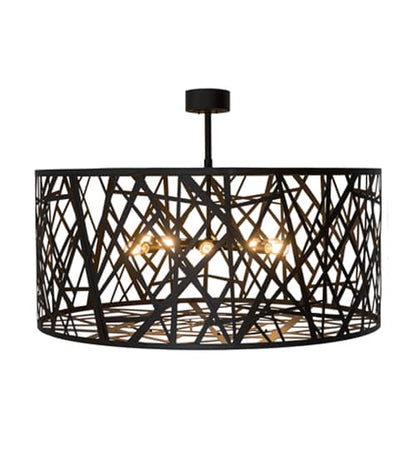 Birds Nest 8 Light 54" Wide Semi-Flush Drum Ceiling Fixture