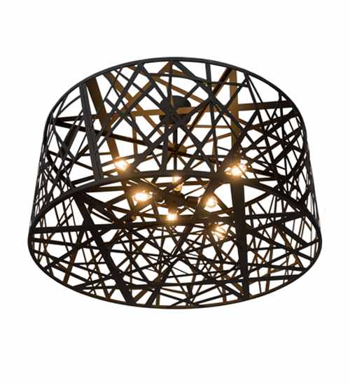 Birds Nest 8 Light 54" Wide Semi-Flush Drum Ceiling Fixture