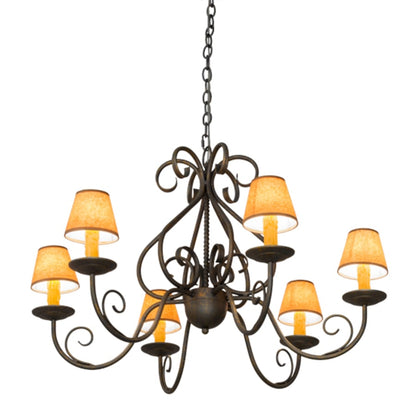 Meyda Tiffany Jenna 6 Light 36" Wide Chandelier