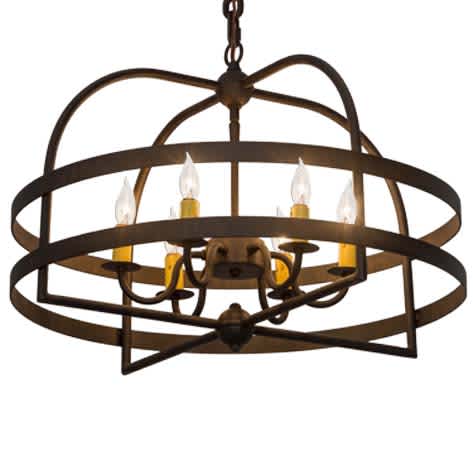 Aldari 6 Light 22" Wide Taper Candle Style Chandelier