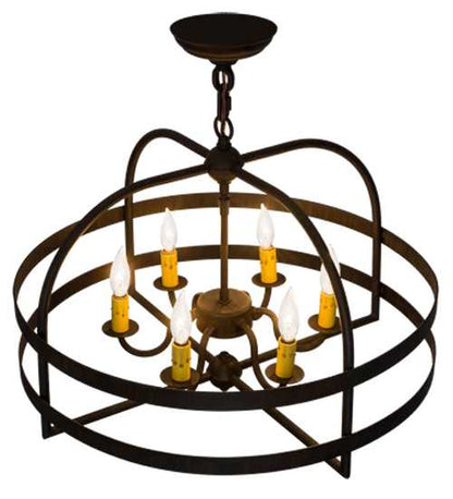 Aldari 6 Light 22" Wide Taper Candle Style Chandelier