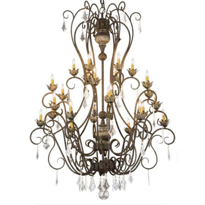 Meyda Tiffany Felicia 24 Light 51" Wide Taper Candle Style Chandelier