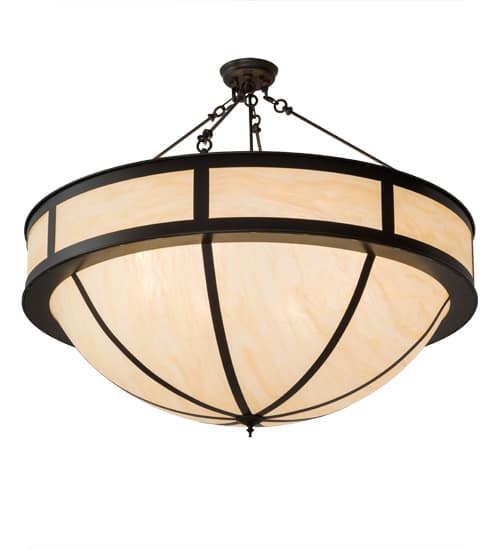 Arco 8 Light 48" Wide Semi-Flush Bowl Ceiling Fixture