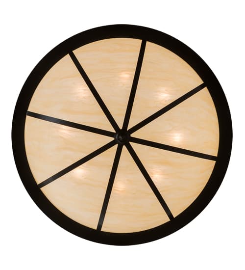 Arco 8 Light 48" Wide Semi-Flush Bowl Ceiling Fixture