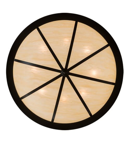 Arco 8 Light 48" Wide Semi-Flush Bowl Ceiling Fixture