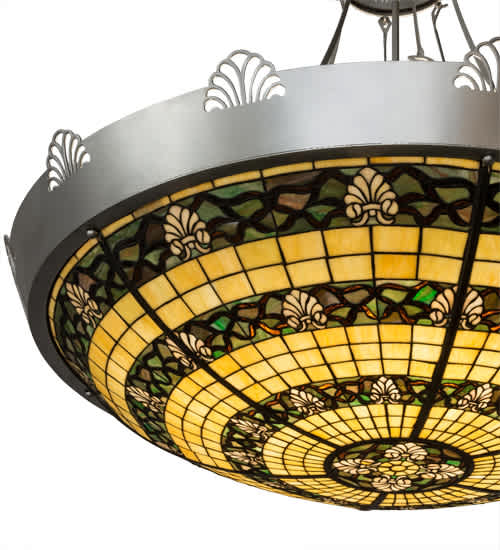 Shell and Ribbon 8 Light 48" Wide Pendant