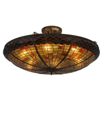 Acorn 6 Light 36" Wide Semi-Flush Bowl Ceiling Fixture