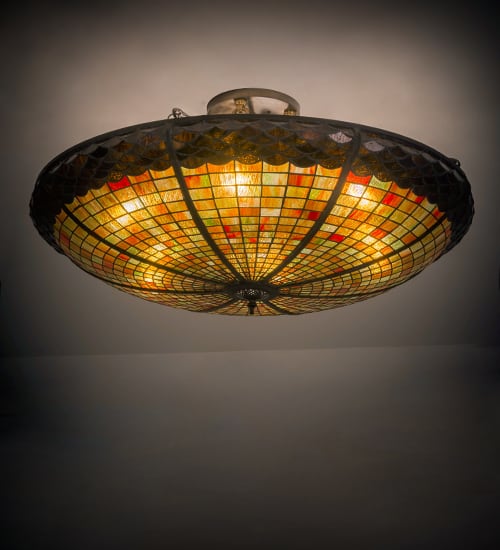 Acorn 6 Light 36" Wide Semi-Flush Bowl Ceiling Fixture