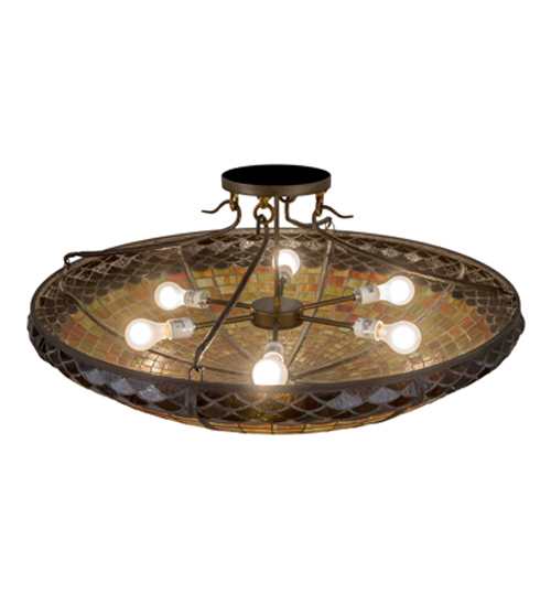 Acorn 6 Light 36" Wide Semi-Flush Bowl Ceiling Fixture