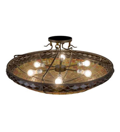 Acorn 6 Light 36" Wide Semi-Flush Bowl Ceiling Fixture