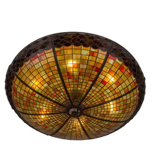 Acorn 6 Light 36" Wide Semi-Flush Bowl Ceiling Fixture