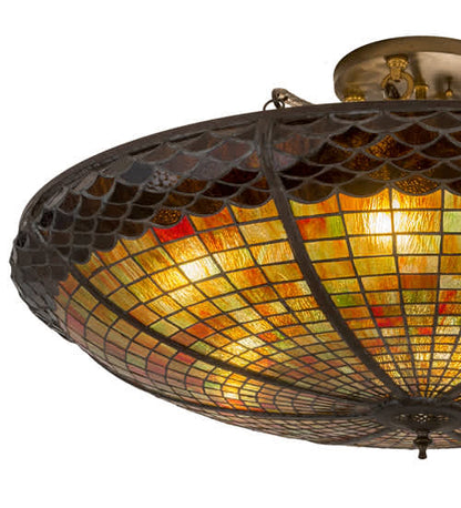 Acorn 6 Light 36" Wide Semi-Flush Bowl Ceiling Fixture
